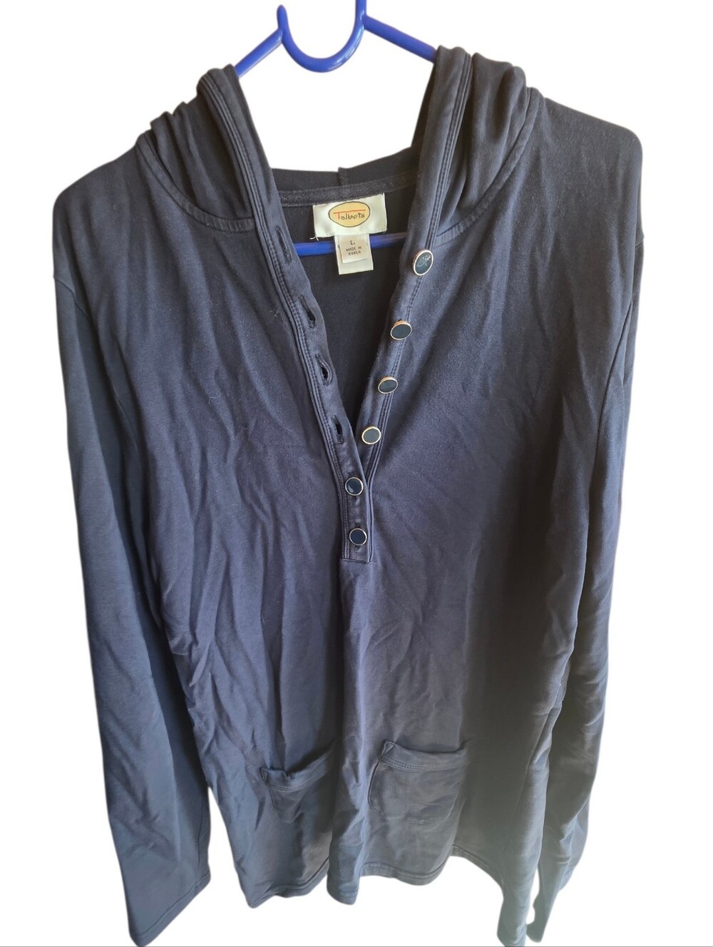 Talbots  Snap Hooded Long Sleeve